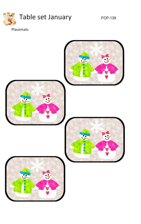 Table Set January Downloadable Pattern