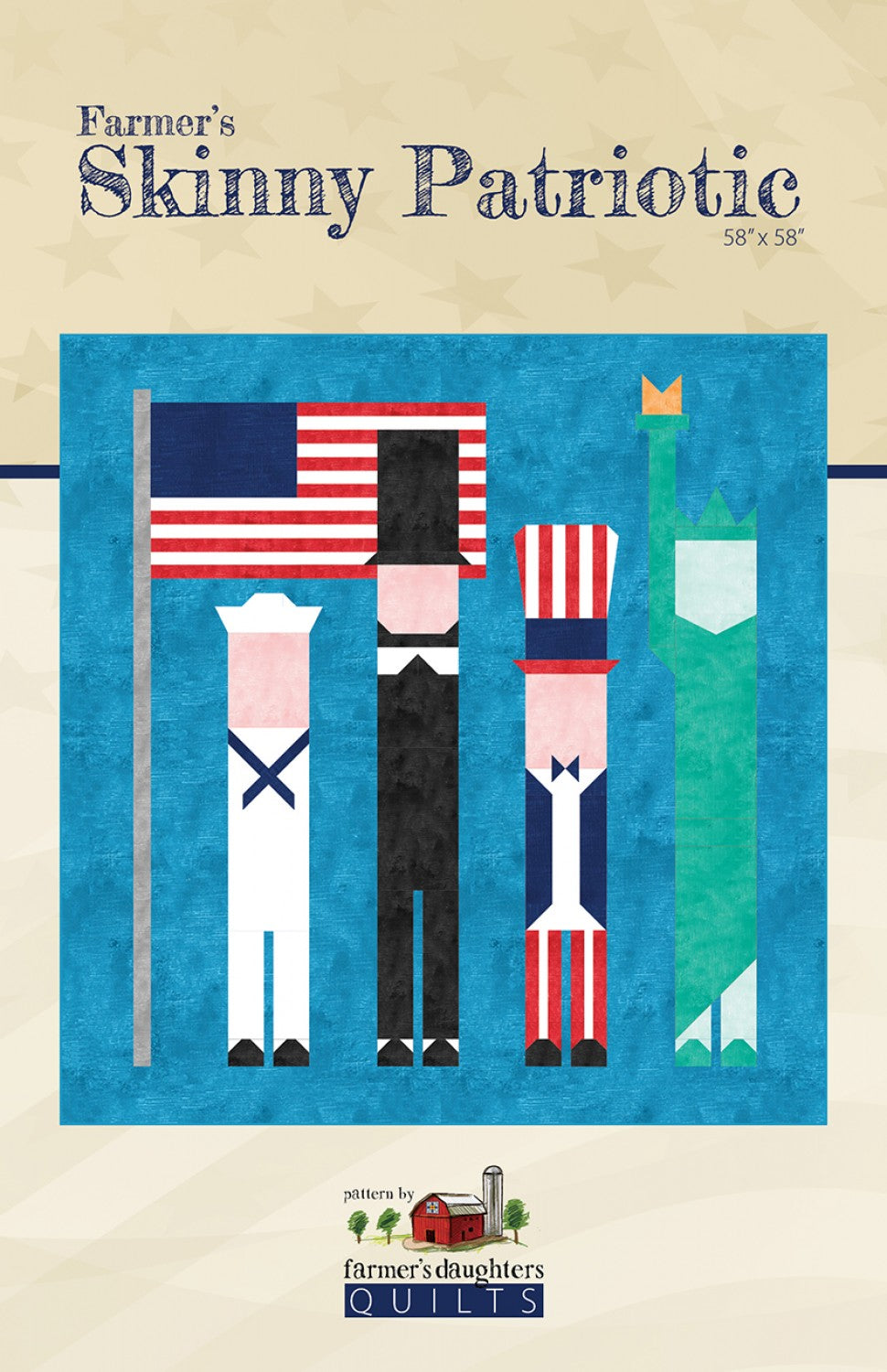 Farmer's Skinny Patriotic Quilt Pattern by Farmer's Daughters