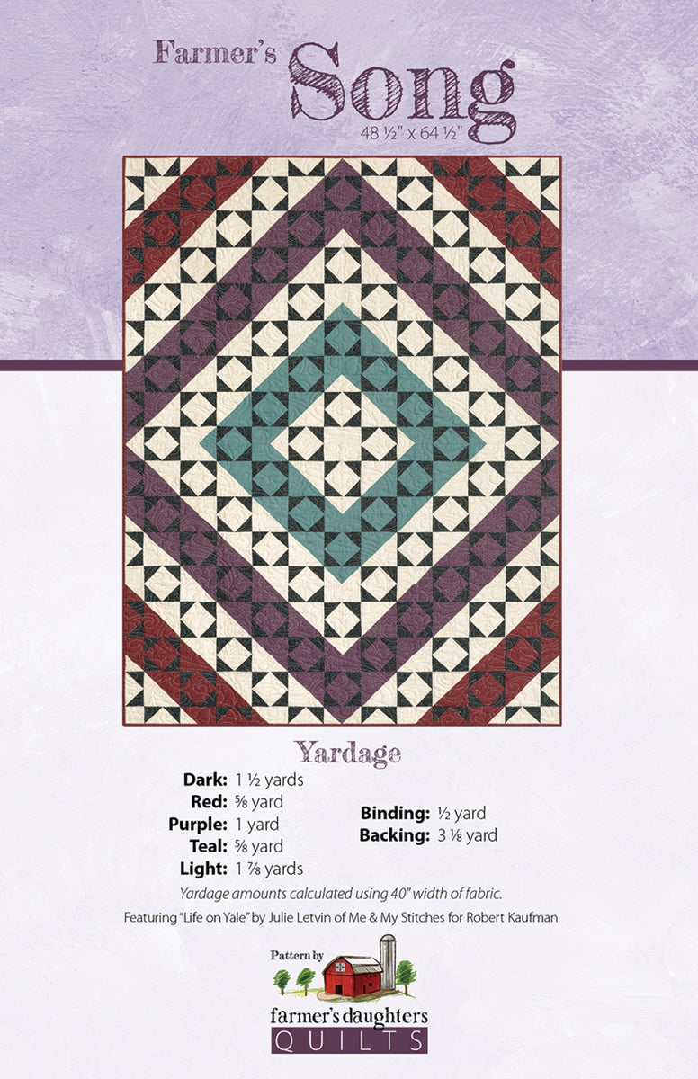 Farmer's Song Quilt Pattern – Quilting Books Patterns and Notions