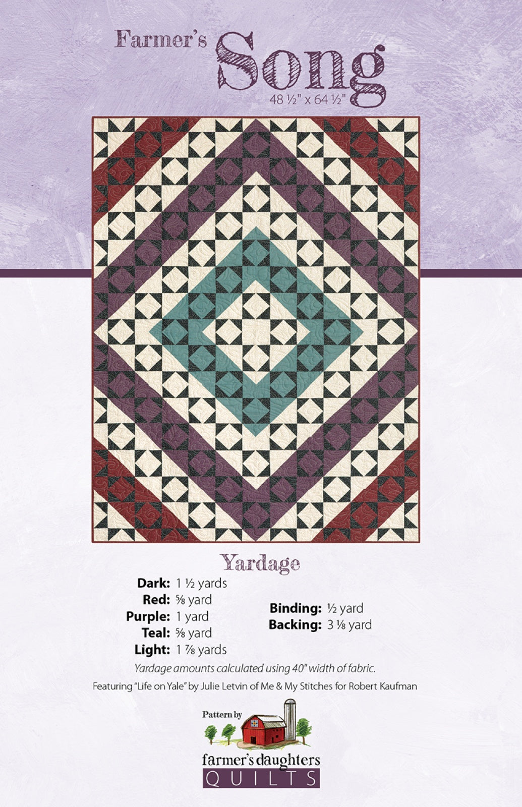 Farmer's Song Quilt Pattern by Farmer's Daughters