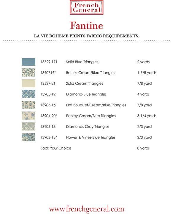 Fantine Quilt Pattern