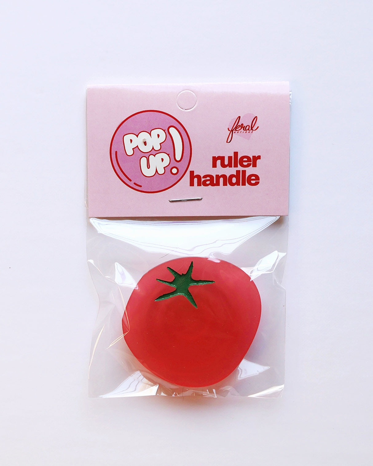 Back of the Tomato Ruler Handle by Feral Notions