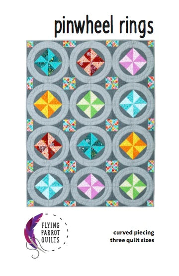 Pinwheel Rings Quilt Pattern by Flying Parrot Quilts