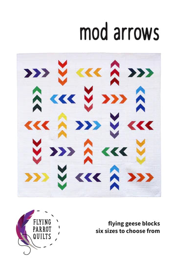 Mod Arrows Quilt Pattern by Flying Parrot Quilts