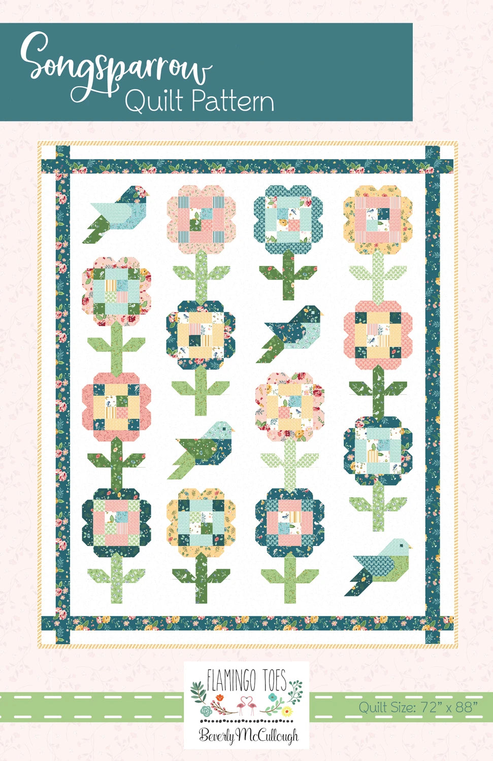 Songsparrow Quilt Pattern by Flamingo Toes