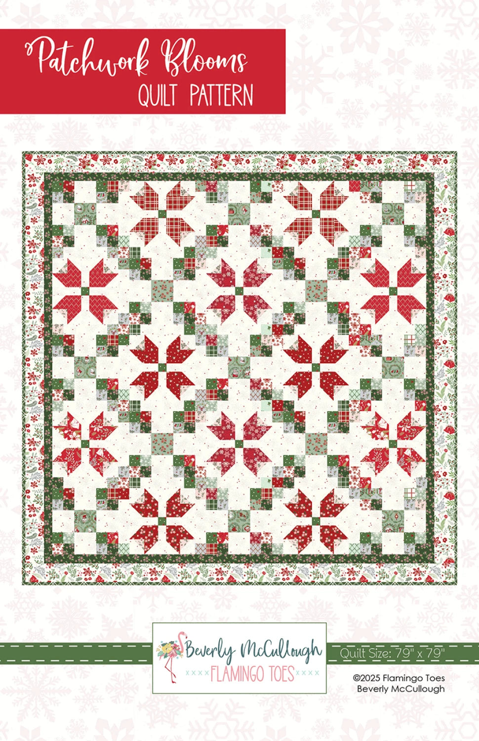 Patchwork Blooms Quilt Pattern by Flamingo Toes