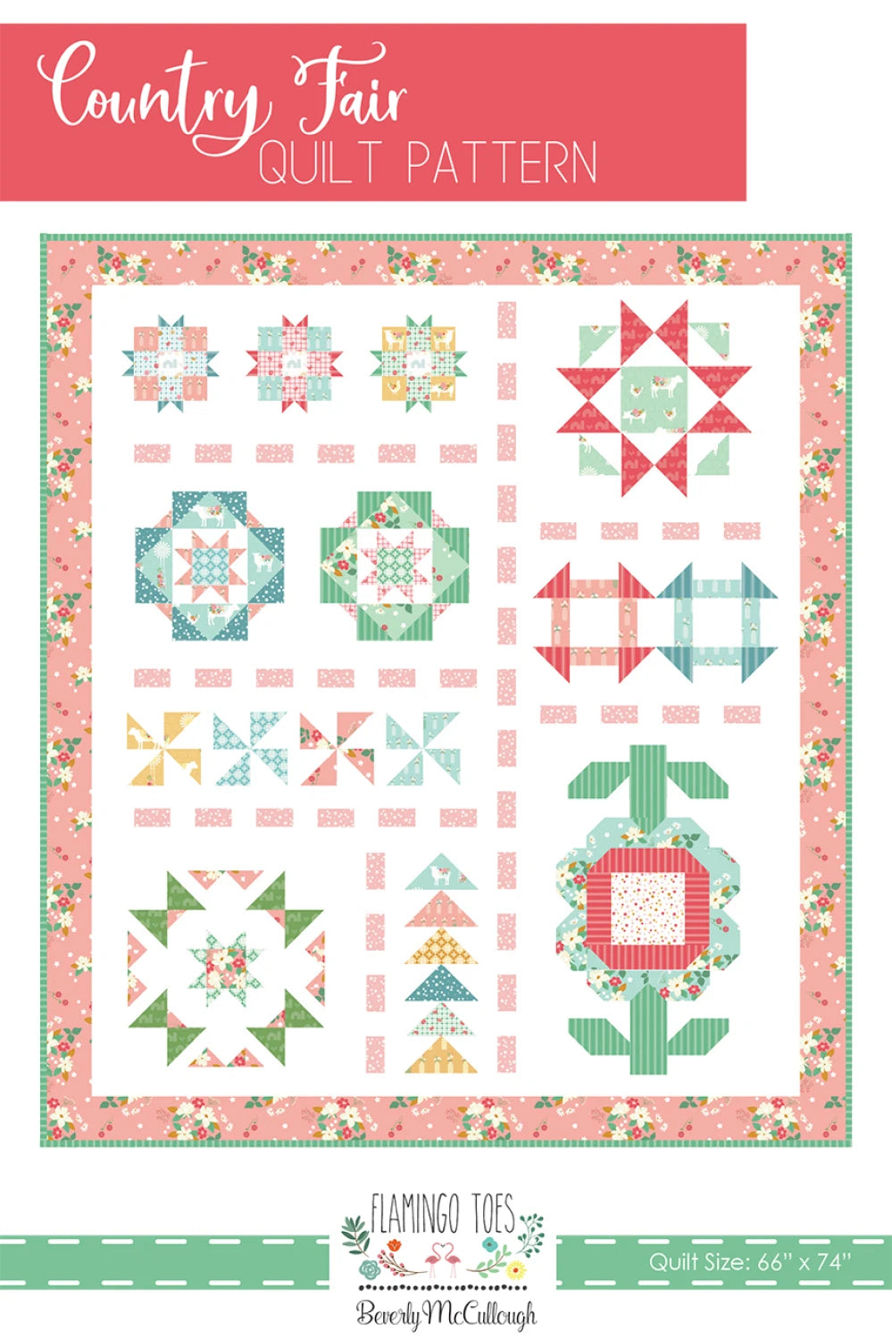 Country Fair Quilt Pattern by Flamingo Toes