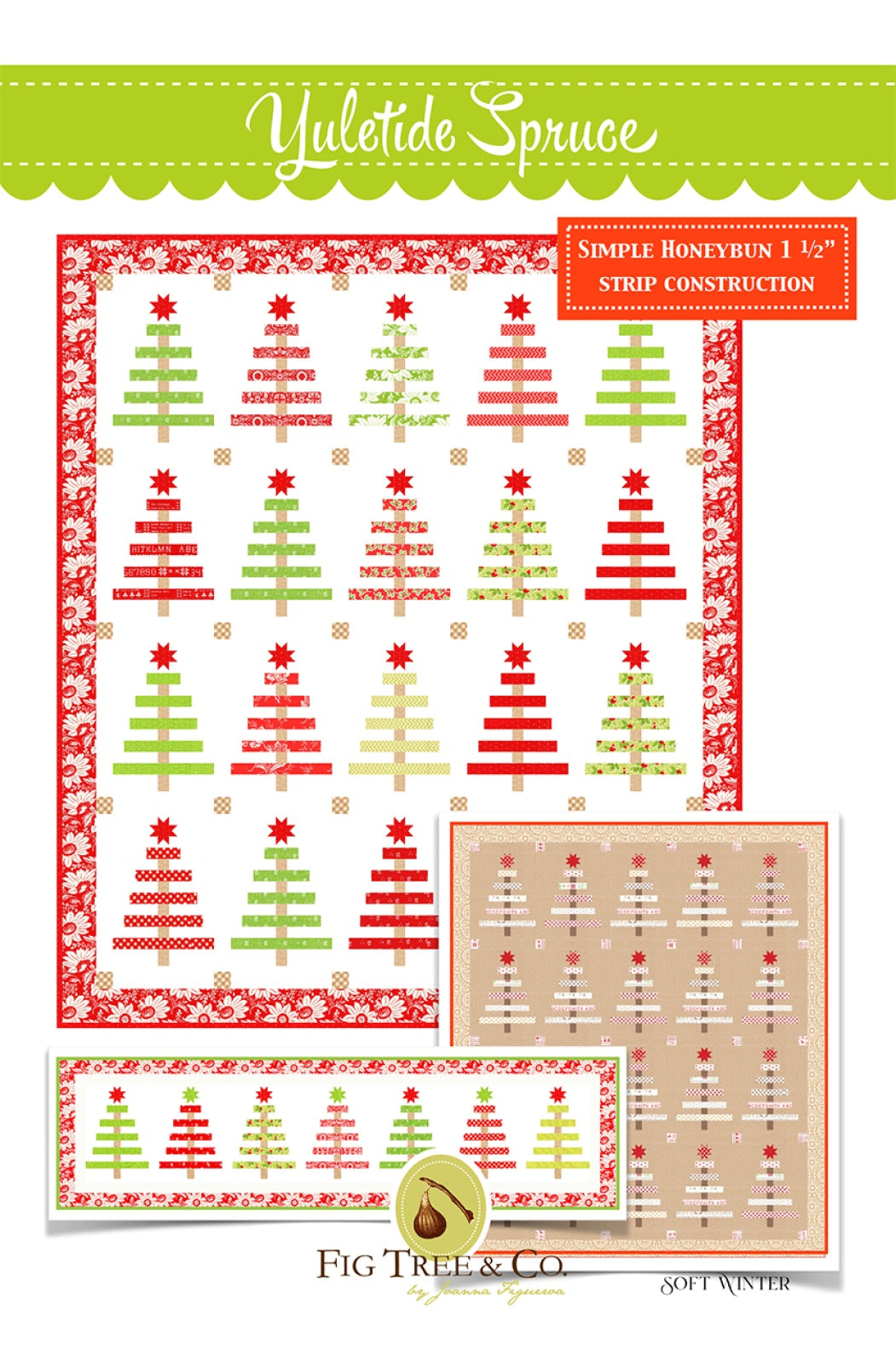 Yuletide Spruce Quilt Pattern by Fig Tree Quilts