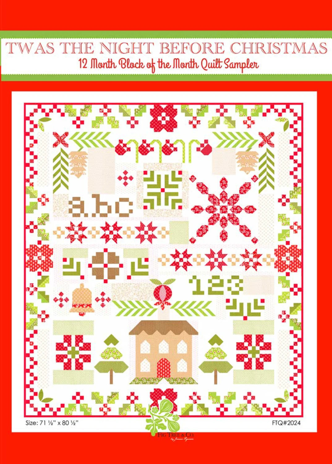 Twas the Night Before Christmas BOM Sampler by Fig Tree Quilts