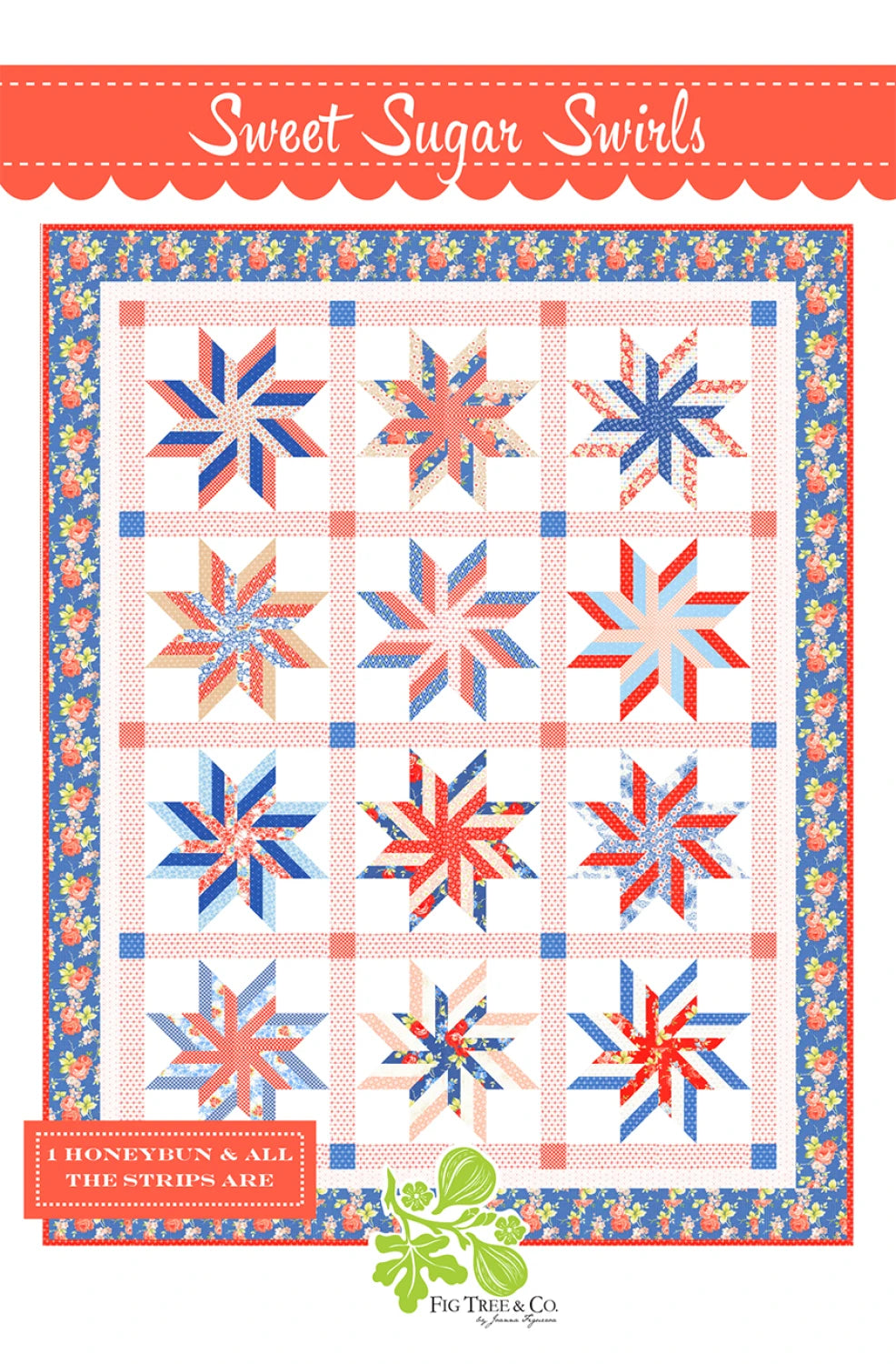Sweet Sugar Swirls Quilt Pattern by Fig Tree Quilts