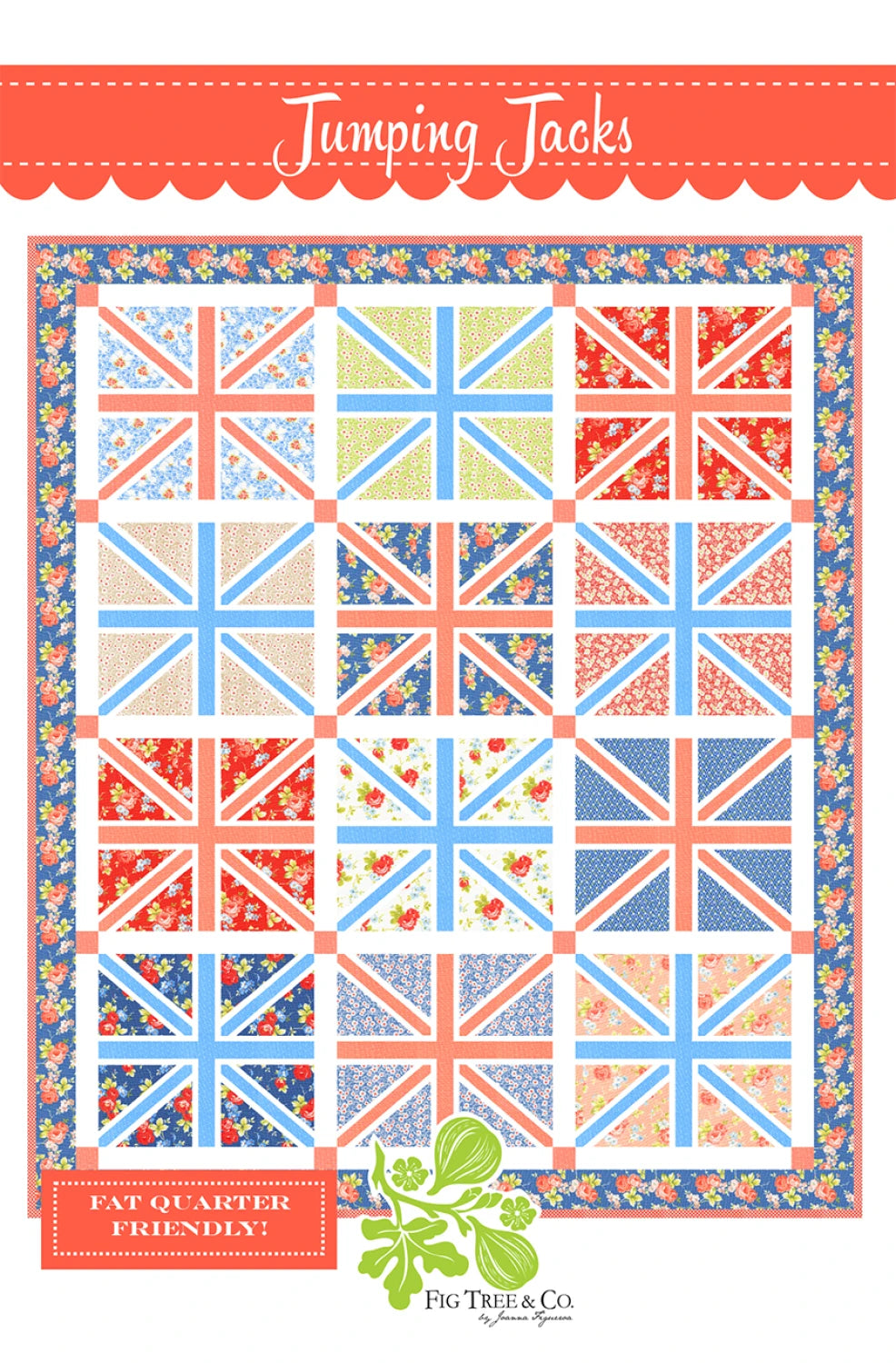 Jumping Jacks Quilt Pattern by Fig Tree Quilts