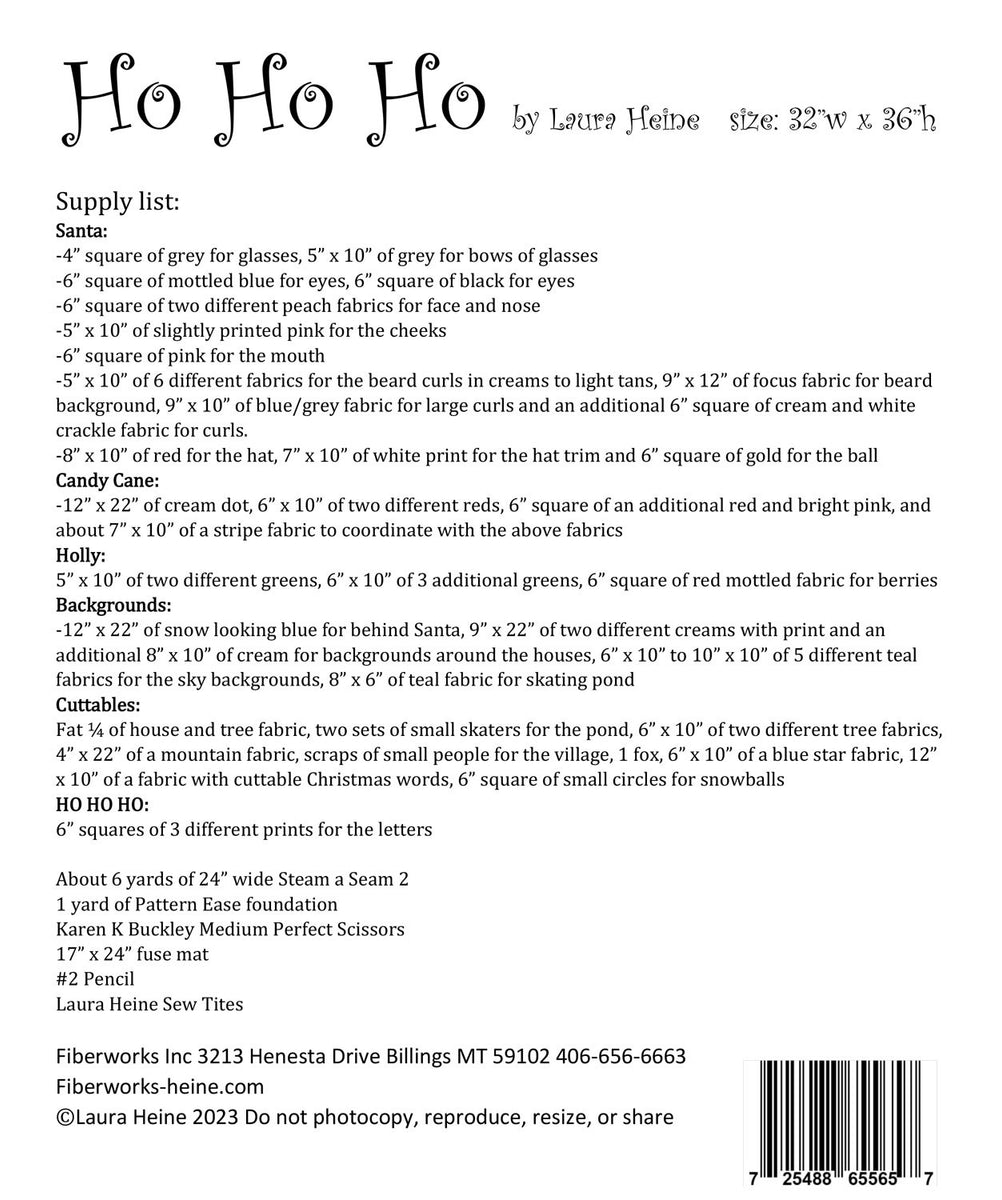 Ho Ho Ho Collage Quilt Pattern Quilting Books Patterns and Notions