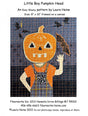 Little Boy Pumpkin Head Collage Pattern by Laura Heine by Fiberworks Inc