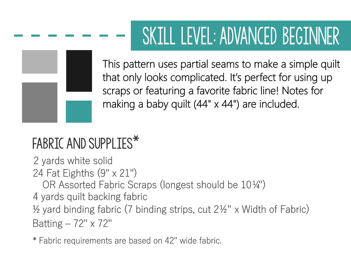 Back of the Stamp Collection downloadable Pattern by Ahhh...Quilting