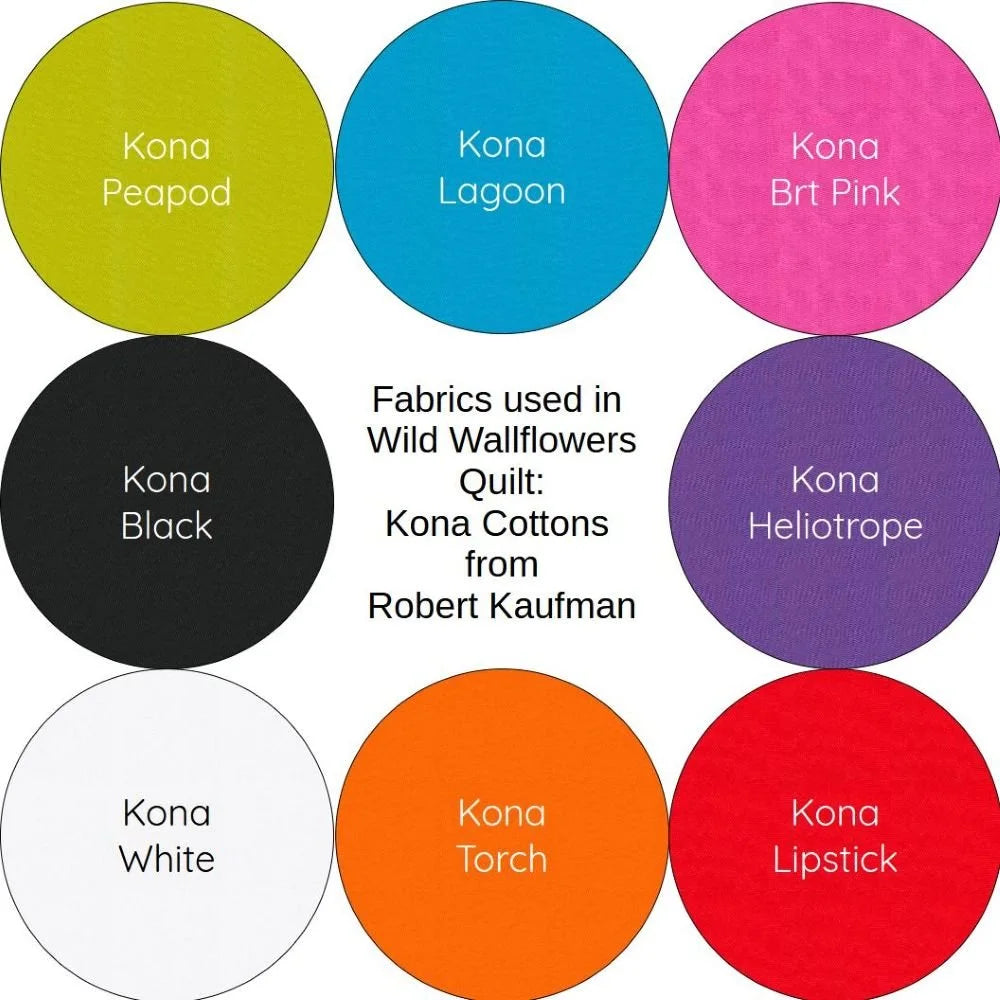 Wild Wallflowers Downloadable Pattern by Staci W Quilts