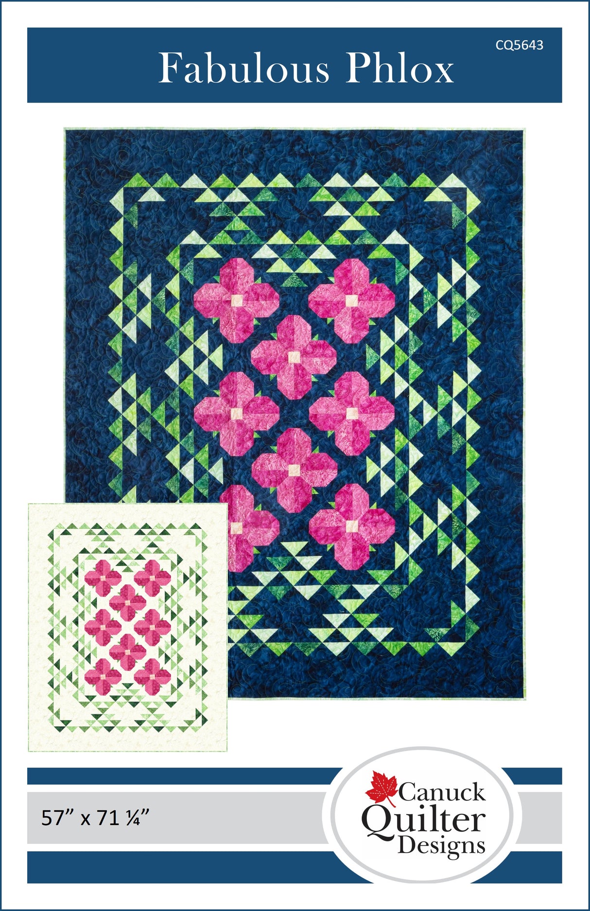 Fabulous Phlox Downloadable Pattern by Canuck Quilter Designs