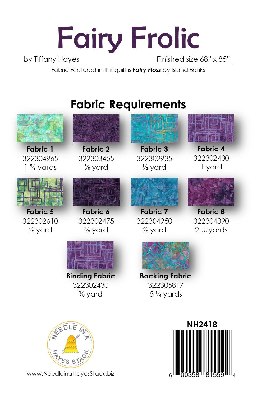 Back of the Fairy Frolic Downloadable Pattern by Needle In A Hayes Stack