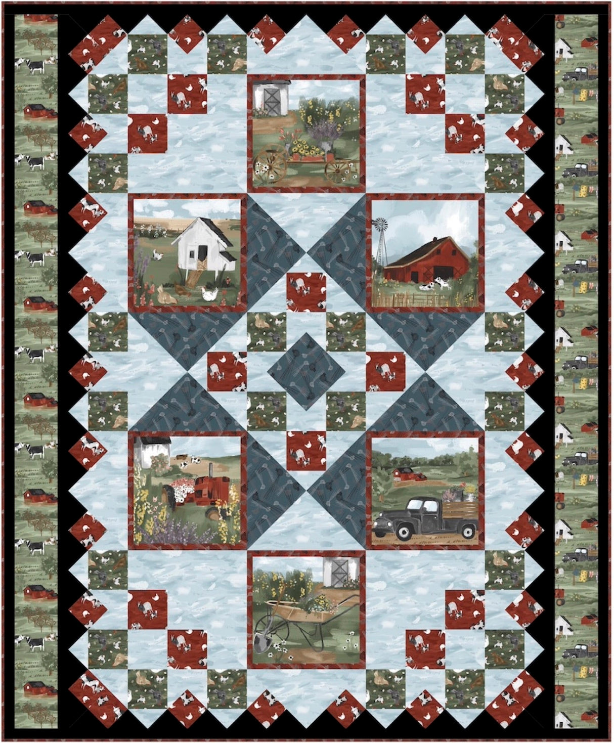 Farm Stars Downloadable Pattern by Pine Tree Country Quilts