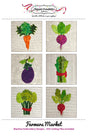 Farmers Market Table Runner for Machine Embroidery by Fabric Confetti