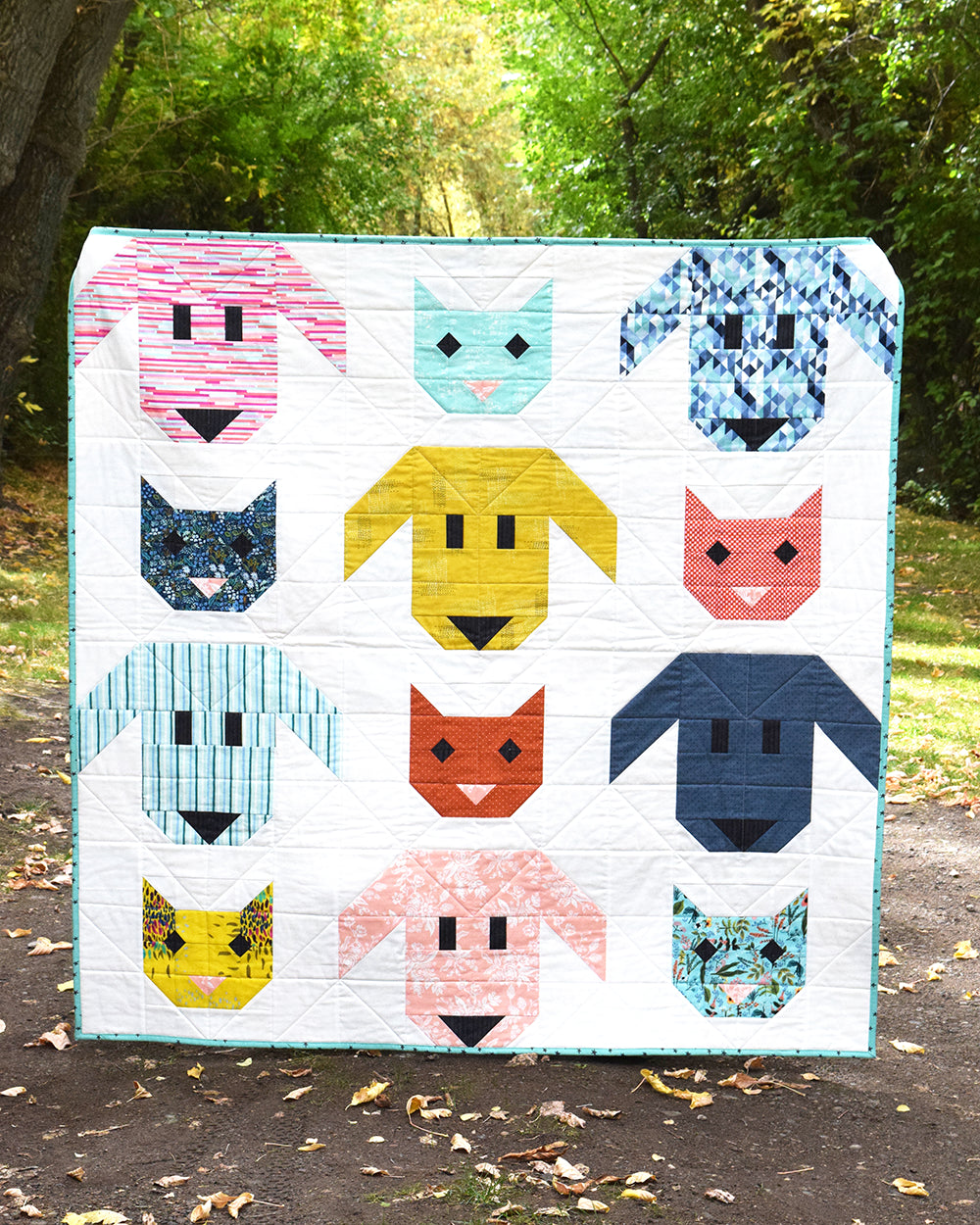 Felix & Fido Quilt Downloadable Pattern by Cloth Parcel