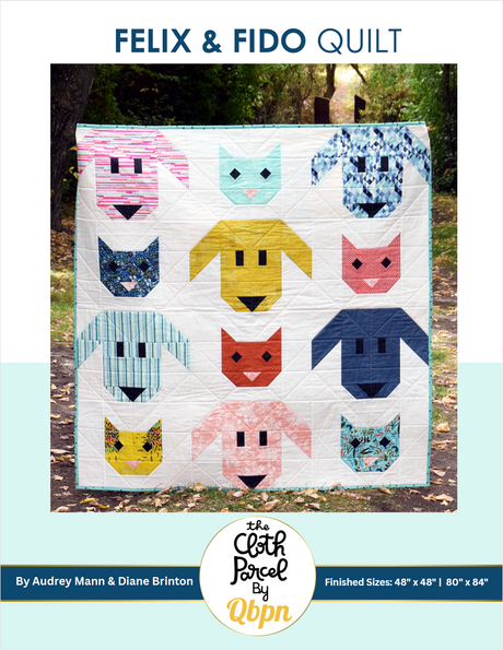 Felix & Fido Quilt Downloadable Pattern by Cloth Parcel