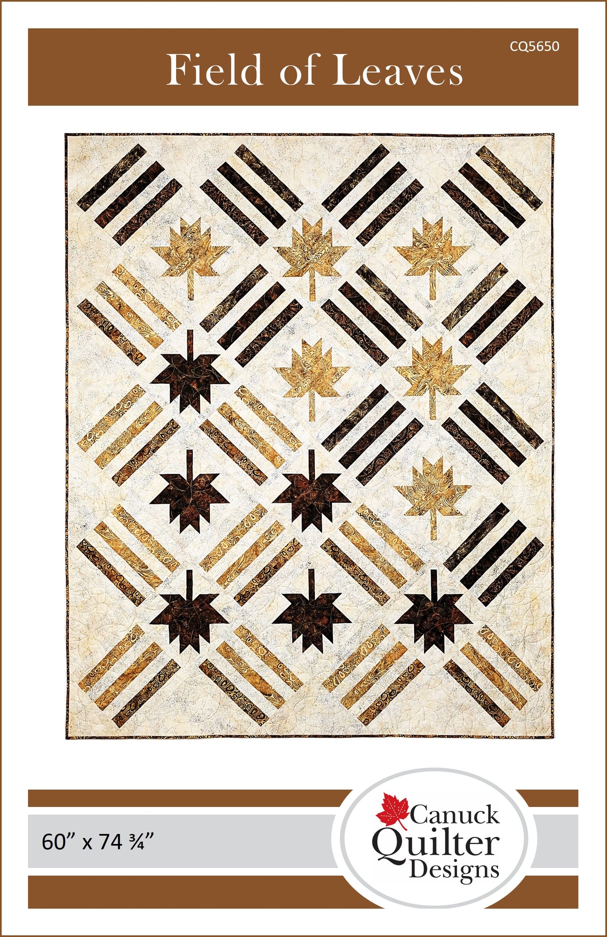 Field of Leaves Downloadable Pattern by Canuck Quilter Designs
