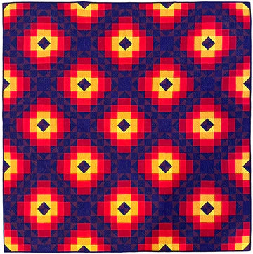 Fiery Sunset Quilt Pattern by Flying Parrot Quilts