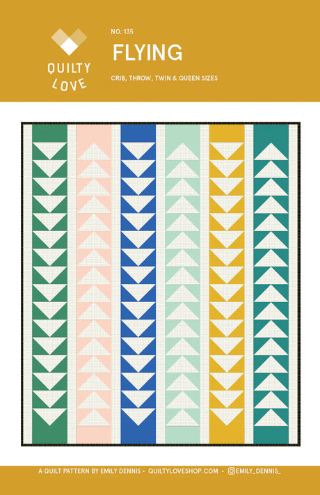 Flying Quilt Pattern by Quilty Love