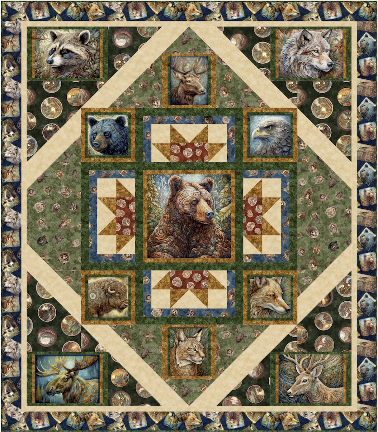 Forest Community Downloadable Pattern by Pine Tree Country Quilts