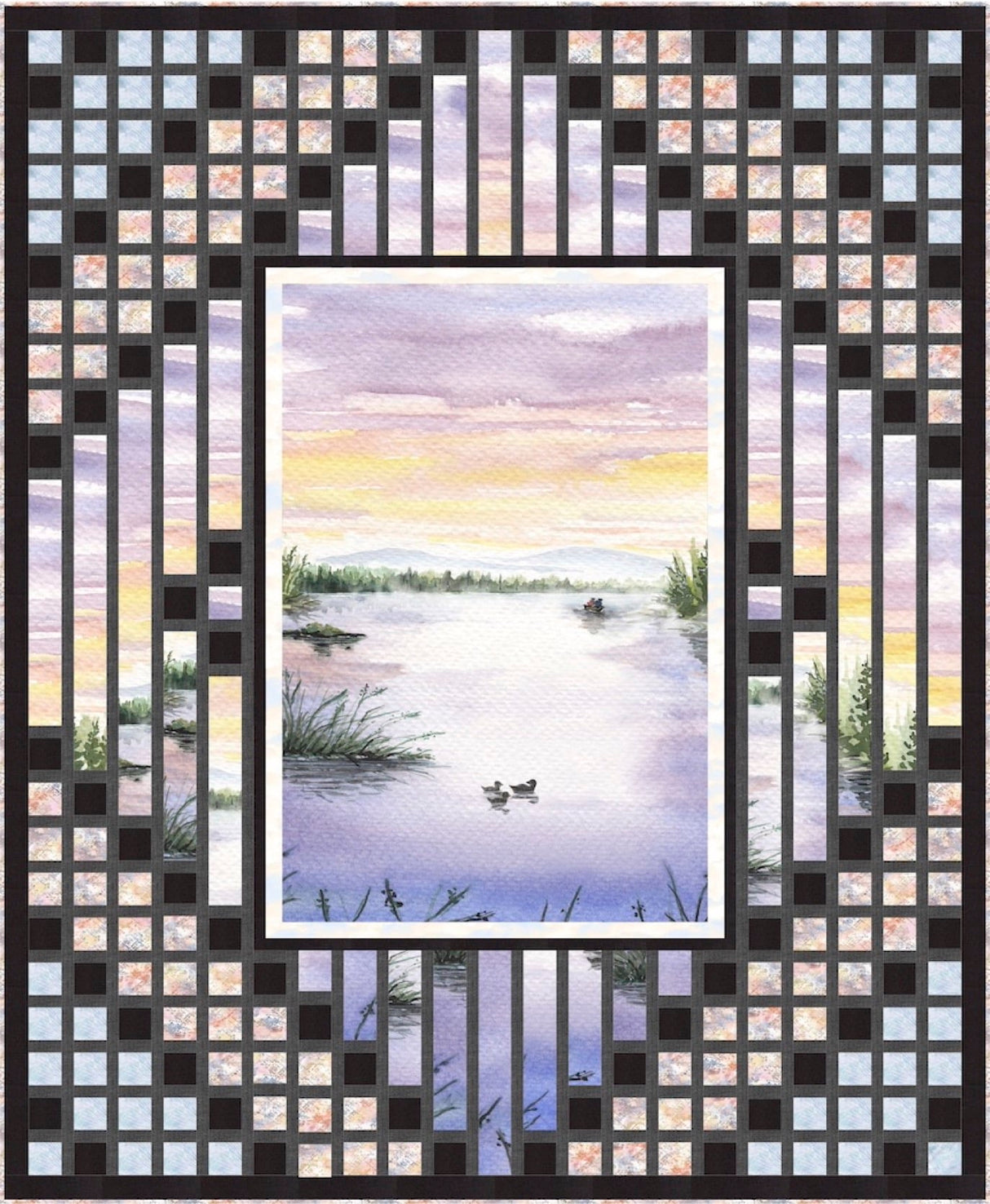 Fractured Landscape Downloadable Pattern by Pine Tree Country Quilts