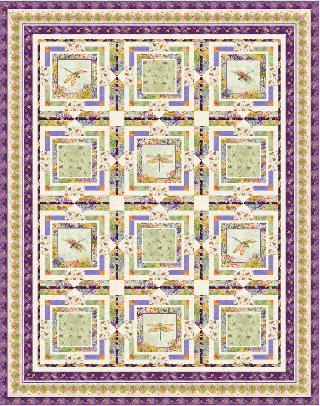 Framed Fliers Downloadable Pattern by Pine Tree Country Quilts