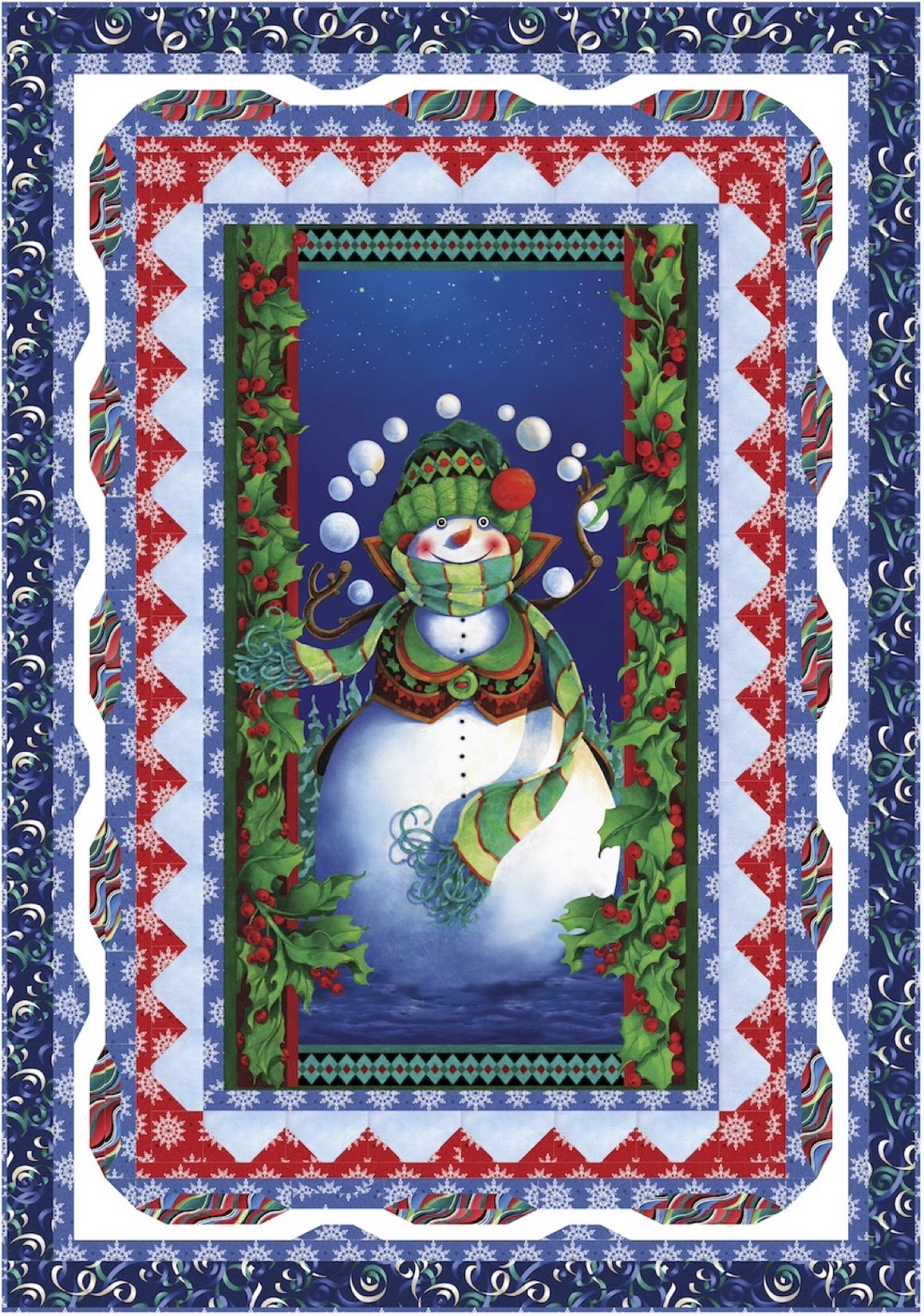 Frosty Frame Downloadable Pattern by Pine Tree Country Quilts