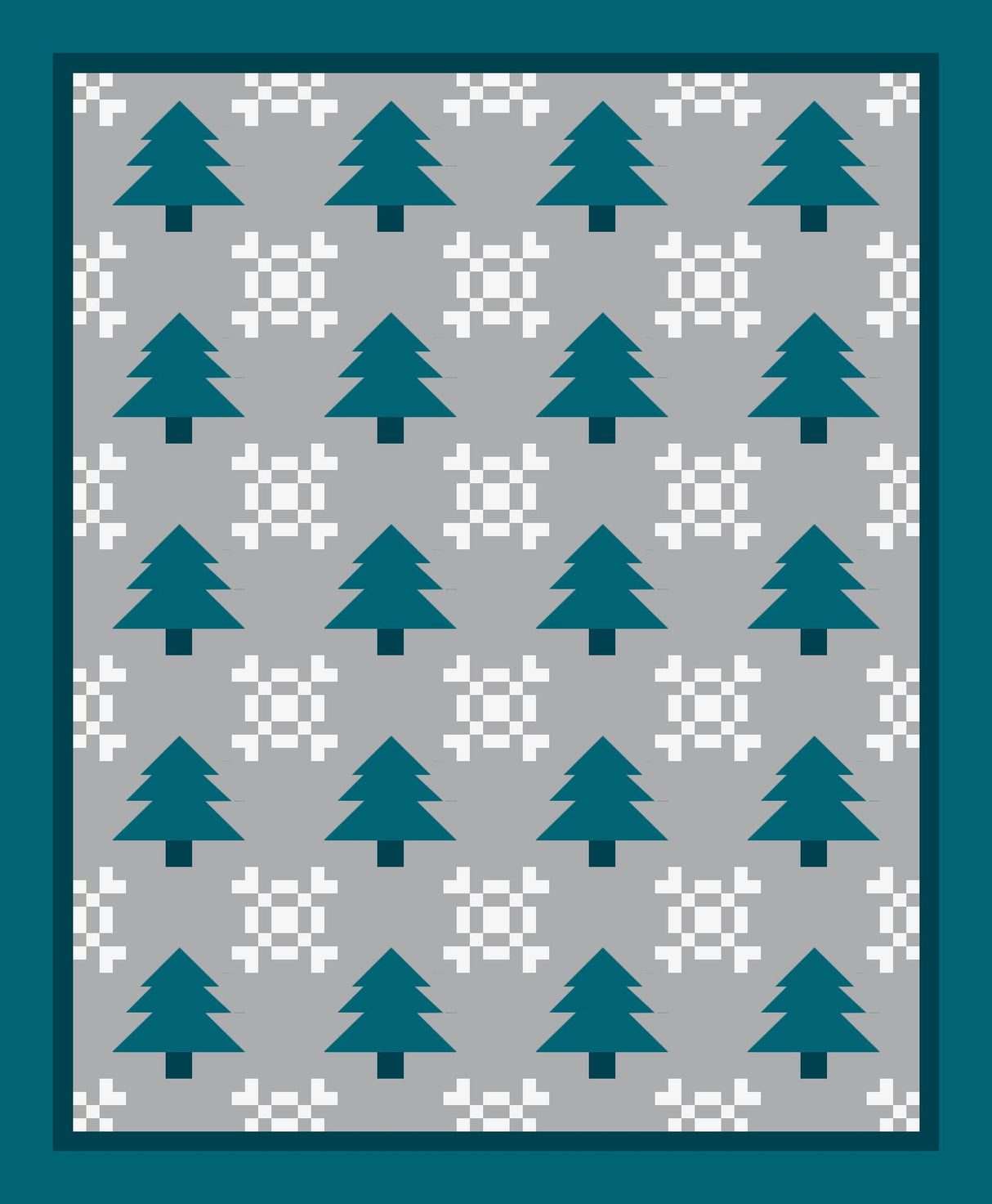 Frosty Woodland Downloadable Pattern by Quiltin' Crazy