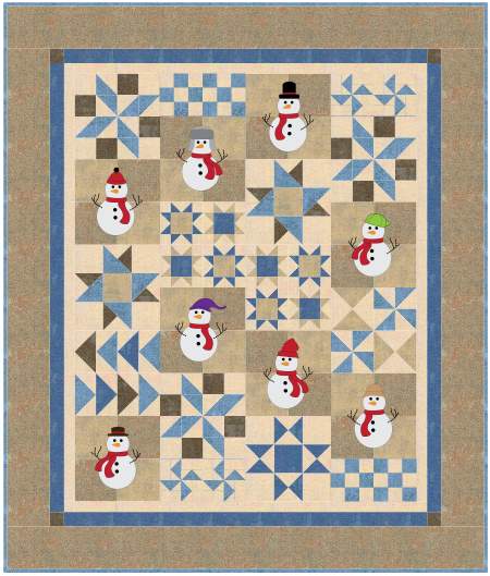 Frosty Friends Quilt Pattern by Perkins Dry Goods
