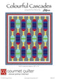 Colourful Cascades Quilt Pattern by Gourmet Quilter
