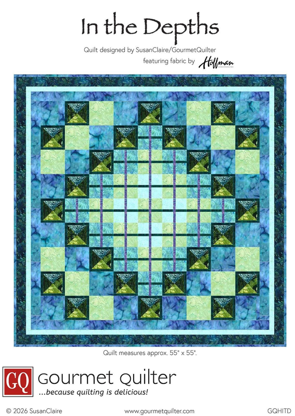 In The Depths Quilt Pattern by Gourmet Quilter
