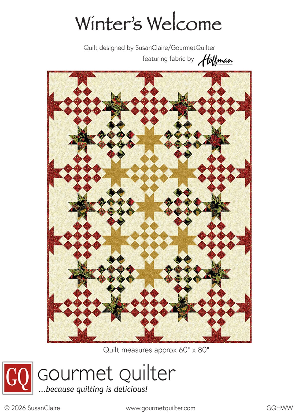 Winter's Welcome Quilt Pattern by Gourmet Quilter