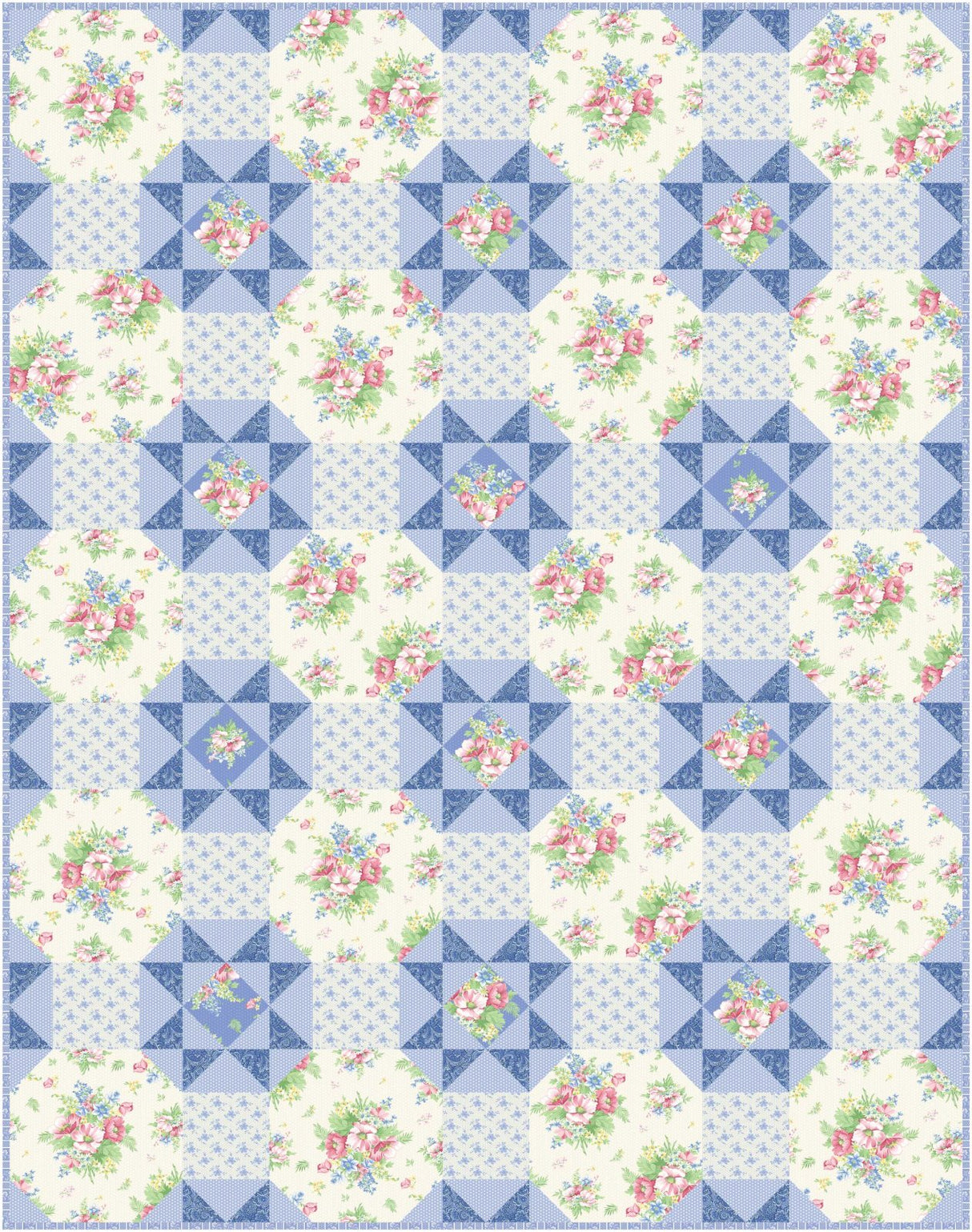 Garden Stars Downloadable Pattern by Needle In A Hayes Stack