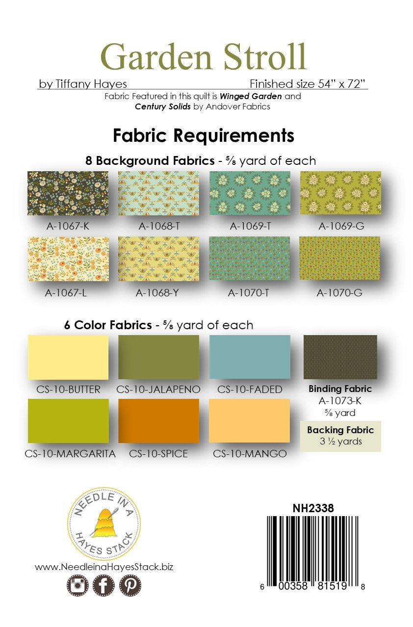 Back of the Garden Stroll Downloadable Pattern by Needle In A Hayes Stack