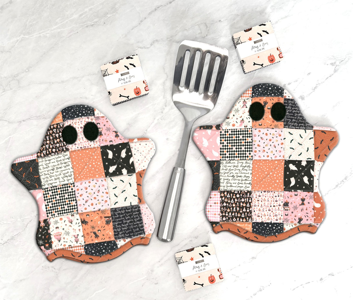Ghostly Hot Pads Downloadable Pattern by J. Minnis Designs