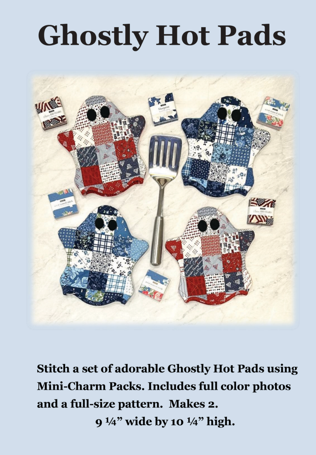 Ghostly Hot Pads Downloadable Pattern by J. Minnis Designs