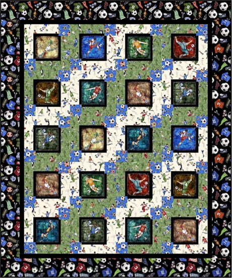 Go for Goal Downloadable Pattern by Pine Tree Country Quilts