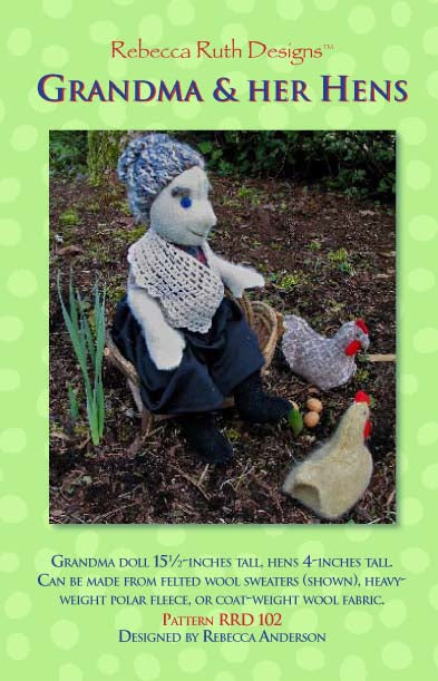 Grandma and her Hens by Rebecca Ruth Designs