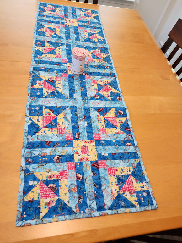 Floral Happy Runner Downloadable Pattern by Sam Quilt Designs