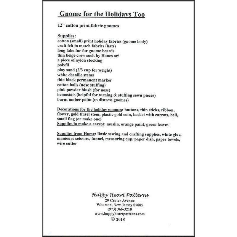 Back of the Gnome for the Holidays Too Pattern by Happy Heart Patterns