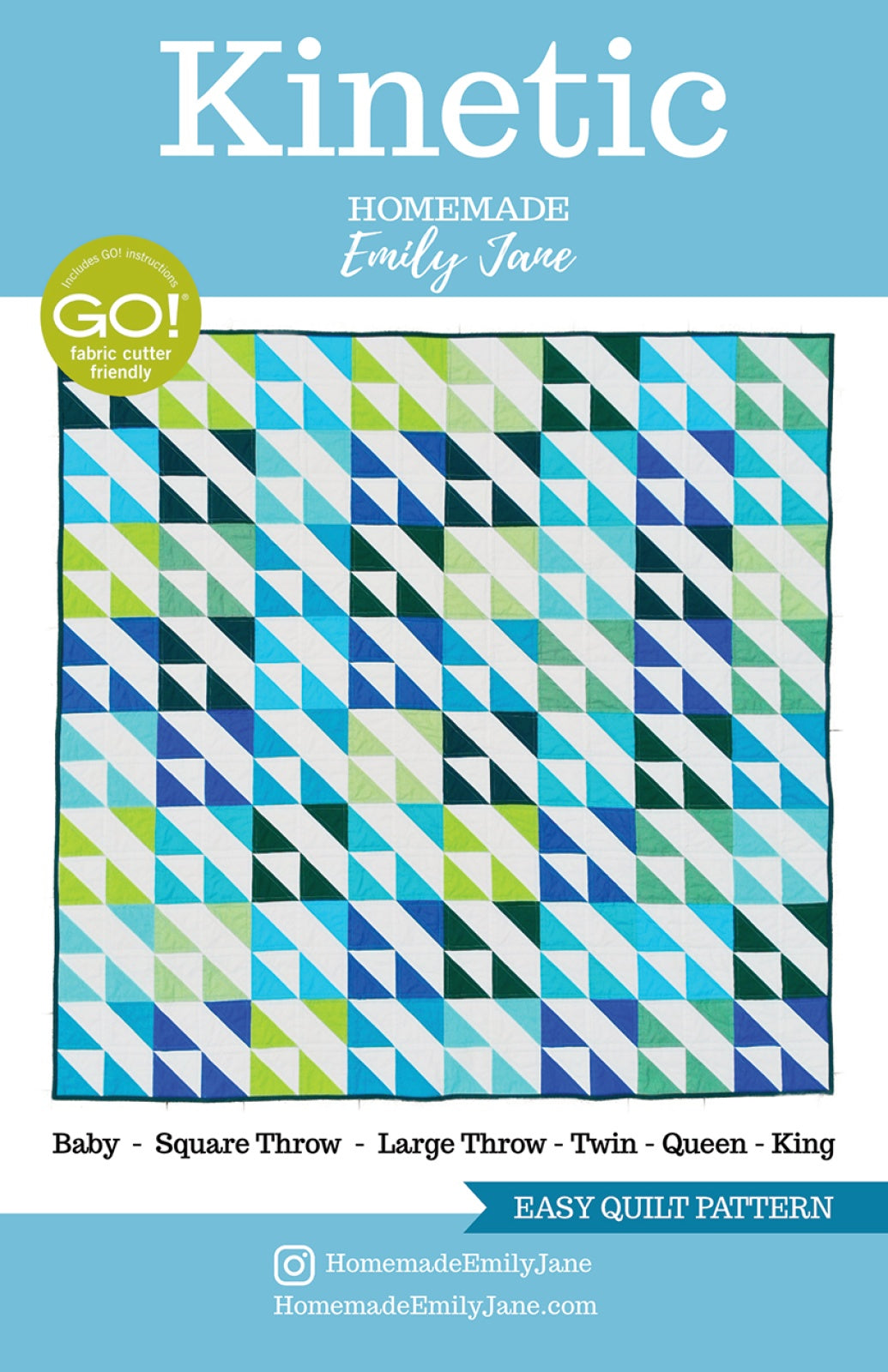 Kinetic Quilt Pattern by Homemade Emily Jane