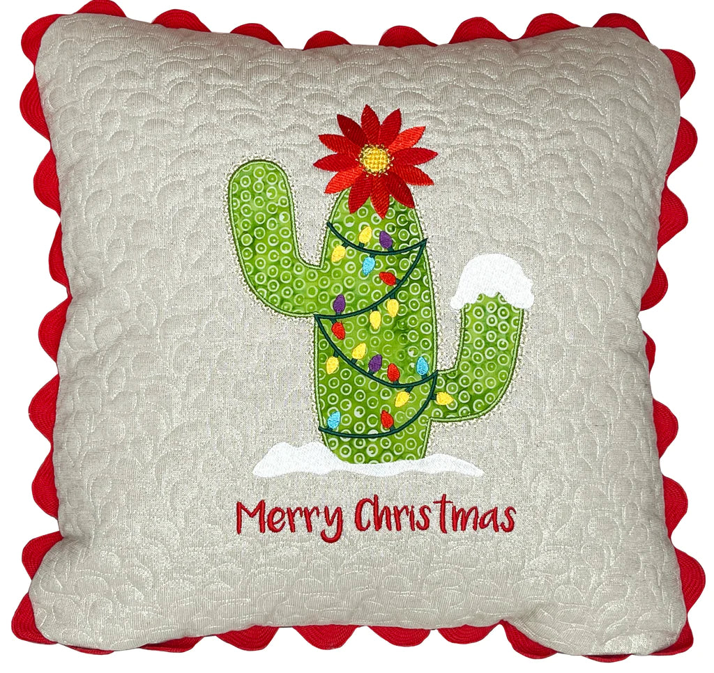 Holiday Prickly Blooms for Machine Embroidery