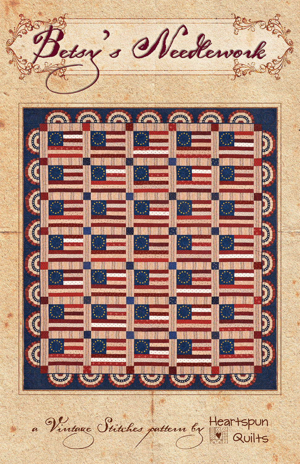 Betsy's Needlework Quilt Pattern by Heartspun Quilts