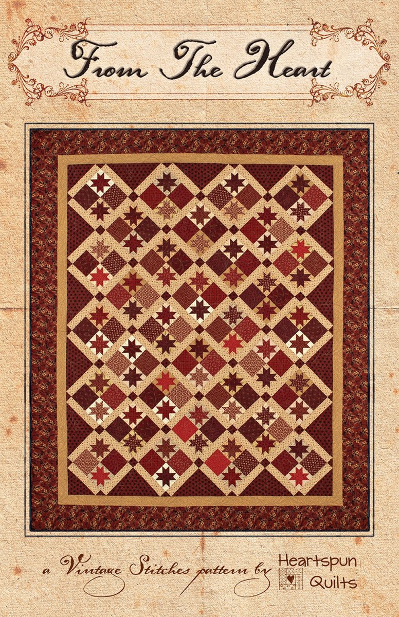 From The Heart Quilt Pattern – Quilting Books Patterns and Notions