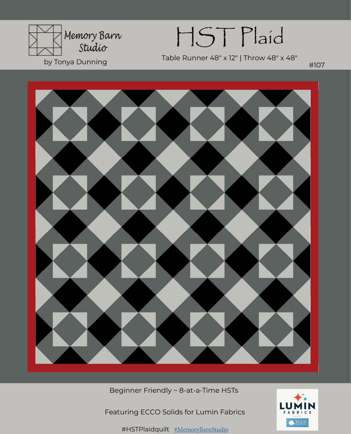 HST Plaid Downloadable Pattern by Memory Bard Studio